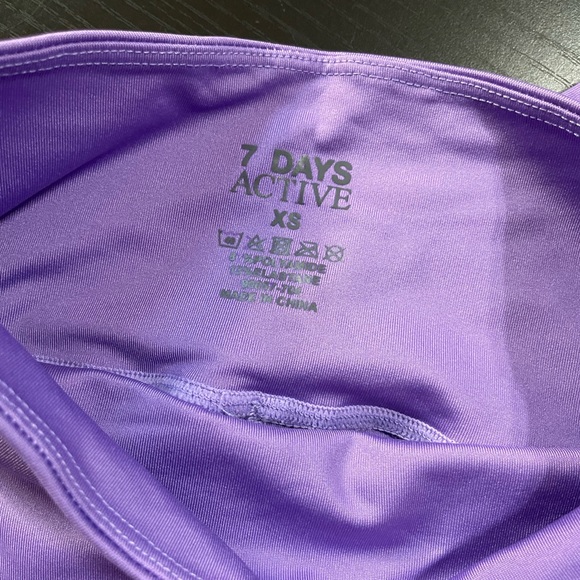 3 Piece 💜💜 7 Days Active Set Bra, TKO Tights, Crop Top Hoodie from Revolve - Picture 7 of 9